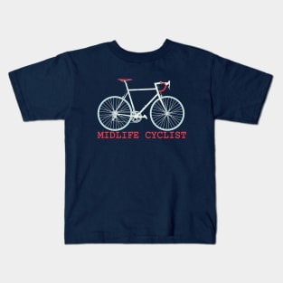 Midlife Cyclist Retirement Plan Kids T-Shirt